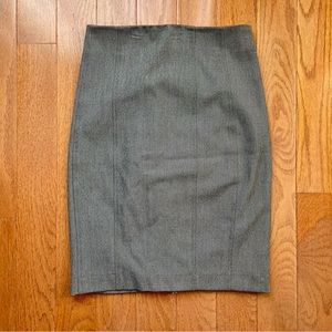 Express grey high waisted editor pencil skirt